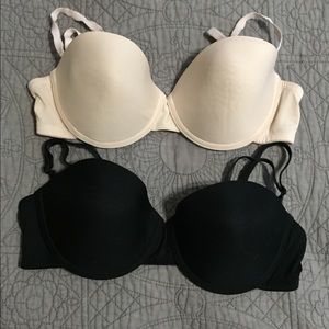 2 push up bras size 36c